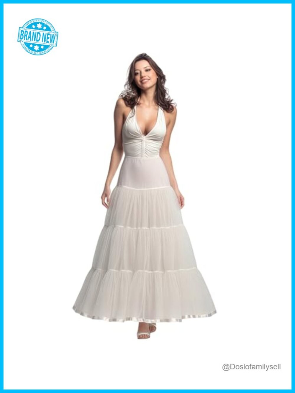 Ankle Length Petticoat Underskirt for Wedding Dress Full Crinoline Slip